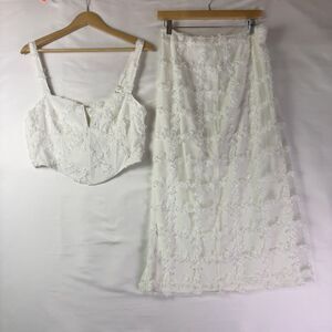 Sabo Luxe White Two-Piece Maxi Set